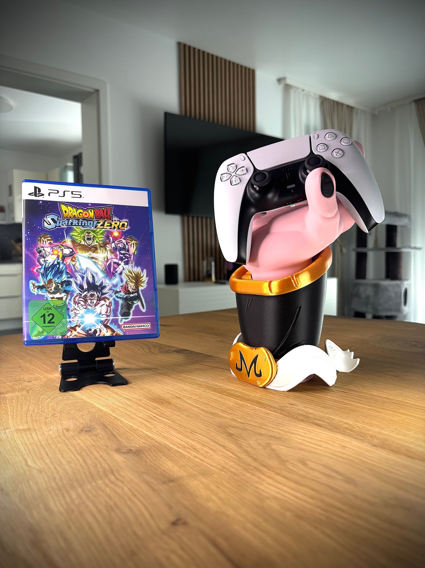 Dragon Ball Z Majin Buu Controller Stand | Gaming Controller Holder for PS5, PS4, Xbox & PC 3D Printed Anime Collectible