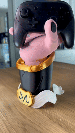 Dragon Ball Z Majin Buu Controller Stand | Gaming Controller Holder for PS5, PS4, Xbox & PC 3D Printed Anime Collectible